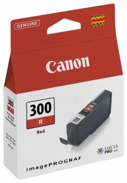 Original Canon PFI300R | 4199C001 Tinte Rot