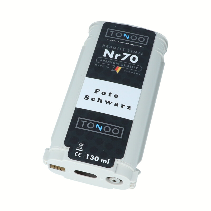 Tonoo® Tinte ersetzt HP 70 | C9449A Foto Schwarz