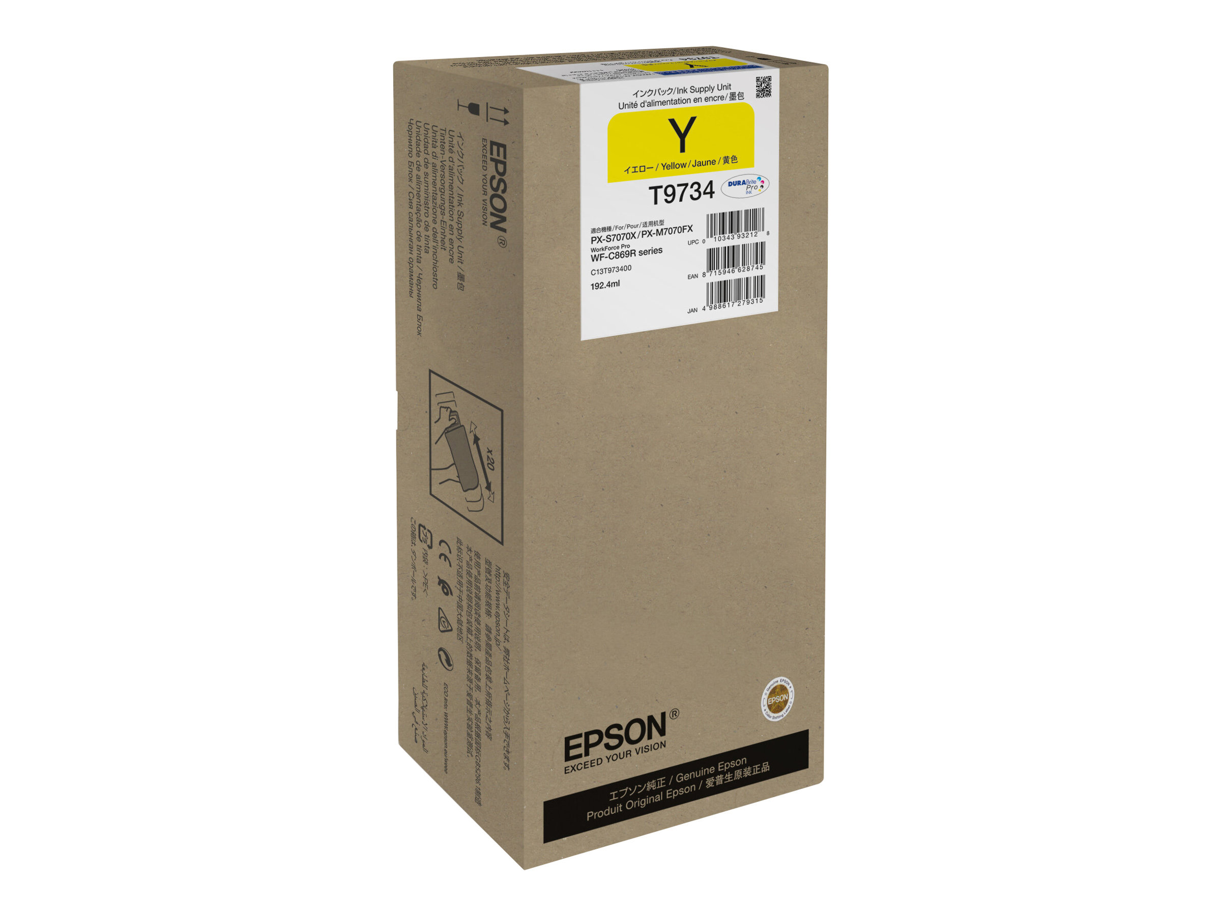 Original Epson T9734 | C13T973400 | C13T97340N | Tinte Gelb ( 2024 )
