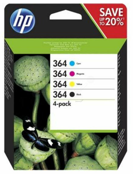 Original HP 364 | N9J73AE Tinte BK/C/M/Y