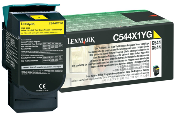 Original Lexmark C544X1YG Toner Gelb XXL ( A-Ware )
