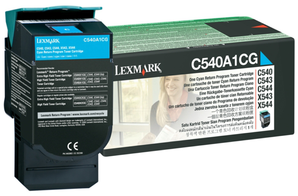 Original Lexmark C540A1CG Toner Cyan ( A-Ware )