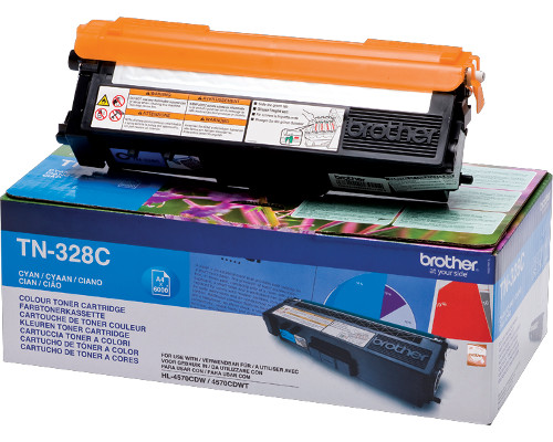 Original Brother TN328C Toner Cyan XXL