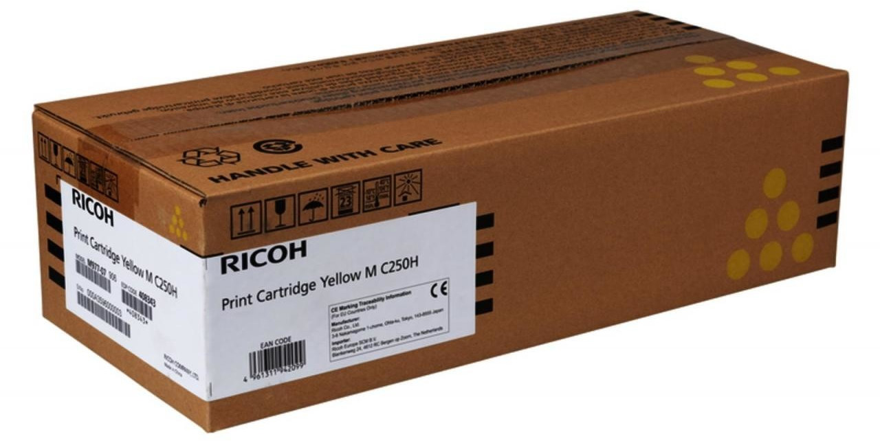 Original Ricoh 408343 Toner Gelb