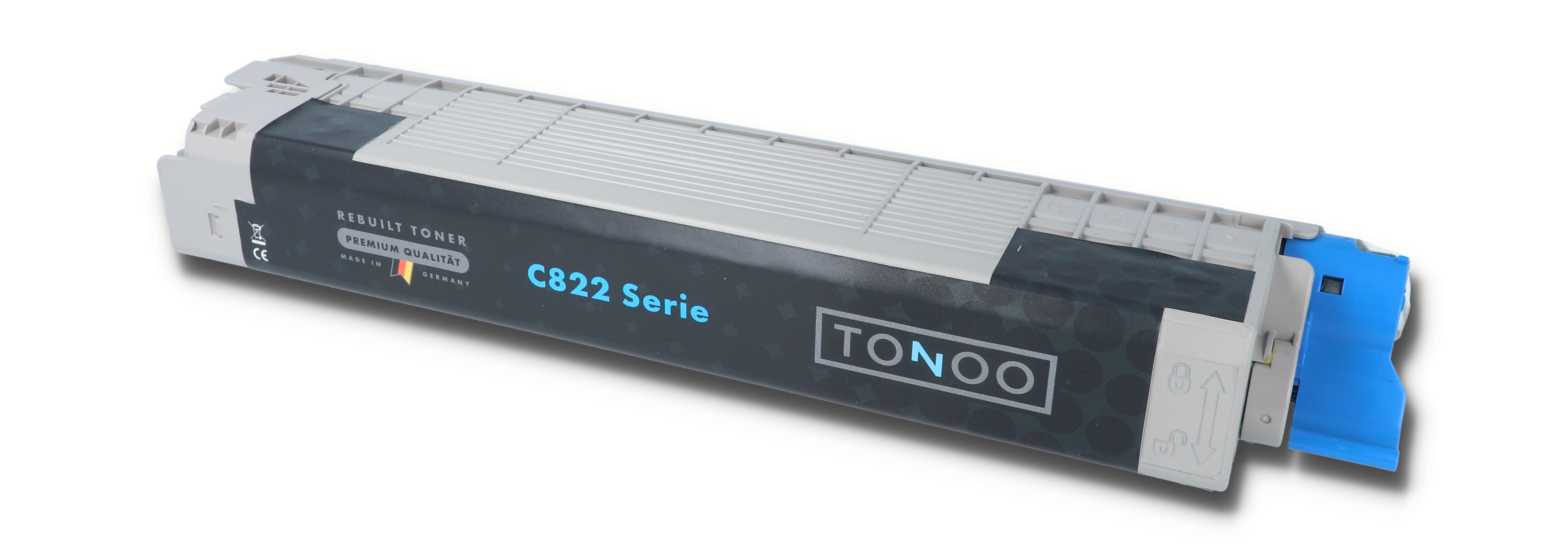 Tonoo® Toner ersetzt OKI C822 | C822n | C822dn | 44844615 Cyan