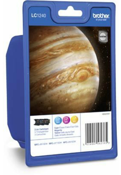 Original Brother LC1240RBWBPDR Tinte C/M/Y Spar Set