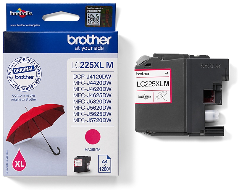 Original Brother LC225XLM Tinte Magenta XL
