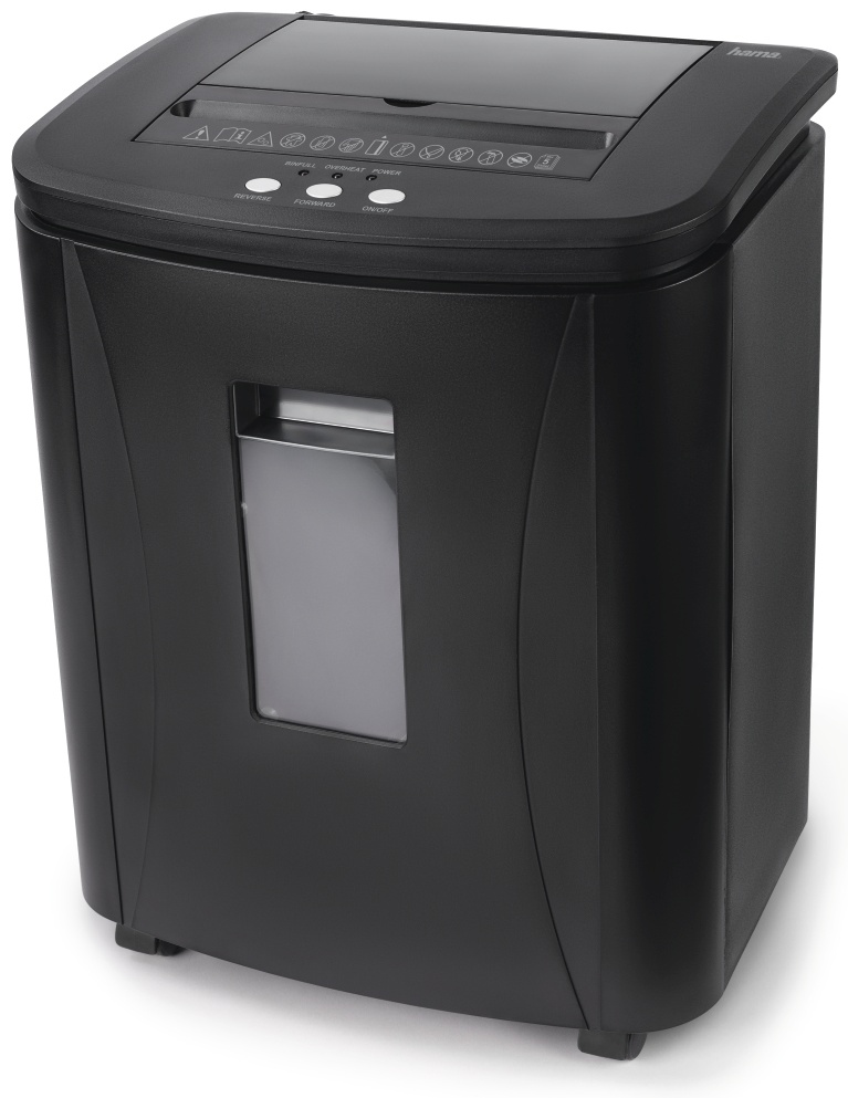 Hama Premium AutoM120 Aktenvernichter | P-4 Mikroschnitt | 120 Blatt Autofeed | 25 l | Schwarz