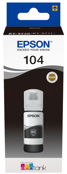 Original Epson EcoTank 104 | C13T00P140 Tintenflasche Schwarz