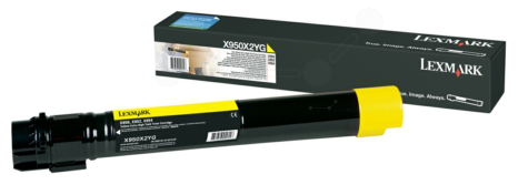 Original Lexmark X950X2YG Toner Gelb