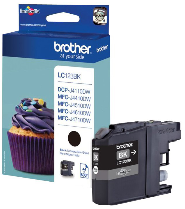Original Brother LC123BK Tinte Schwarz