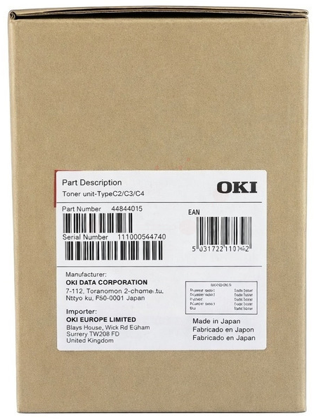 Original OKI 46844015 Toner Weiss