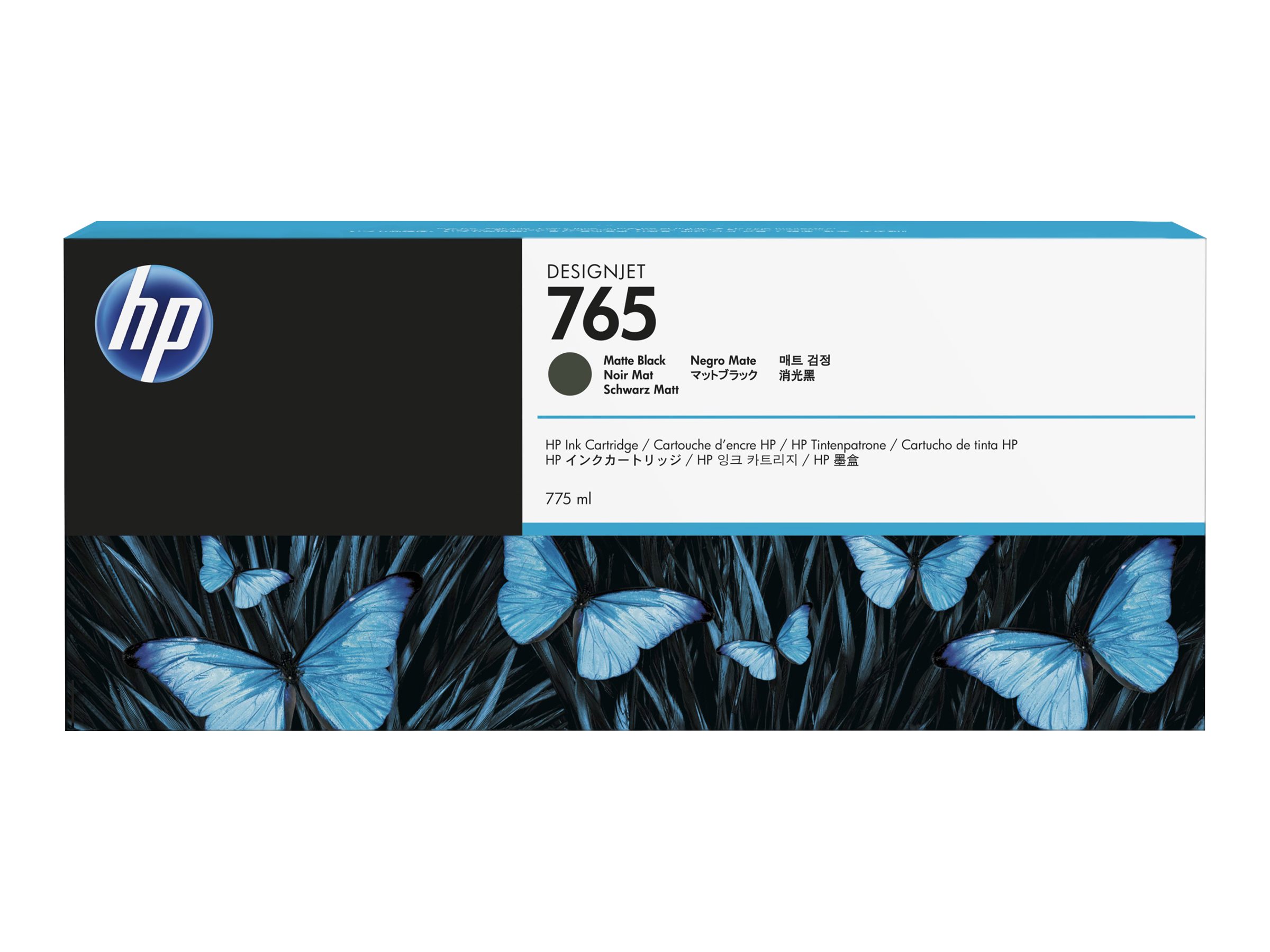 Original HP 765 | F9J55A Tinte dunkel Matt Schwarz ( 2023 )