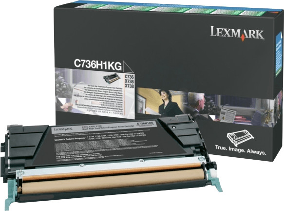 Original Lexmark C736H1KG Toner Schwarz XL ( A-Ware )