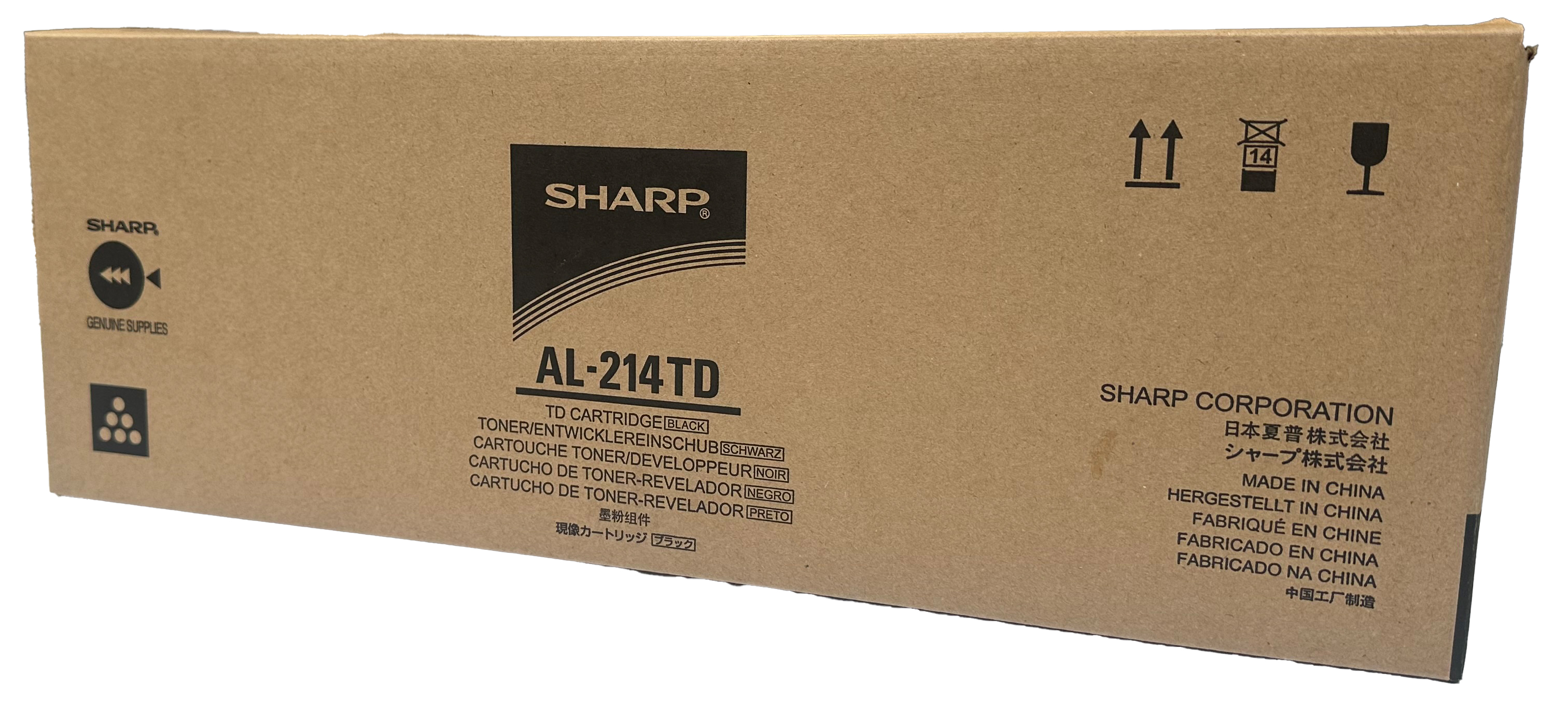 Original SHARP AL-214TD schwarz Toner