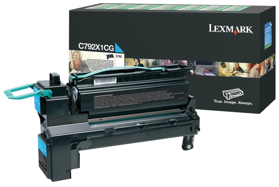 Original Lexmark C792X1CG Toner Cyan XL