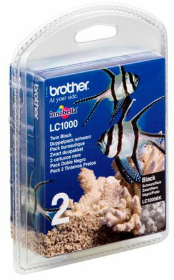 Original Brother LC1000BKBP2DR Tinte Schwarz Doppelpack ( 2024 )