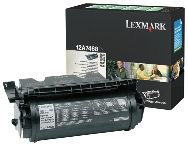 Original Lexmark 12A7468 Toner Schwarz