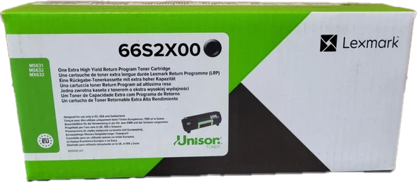 Original Lexmark 66S2X00 Toner Schwarz