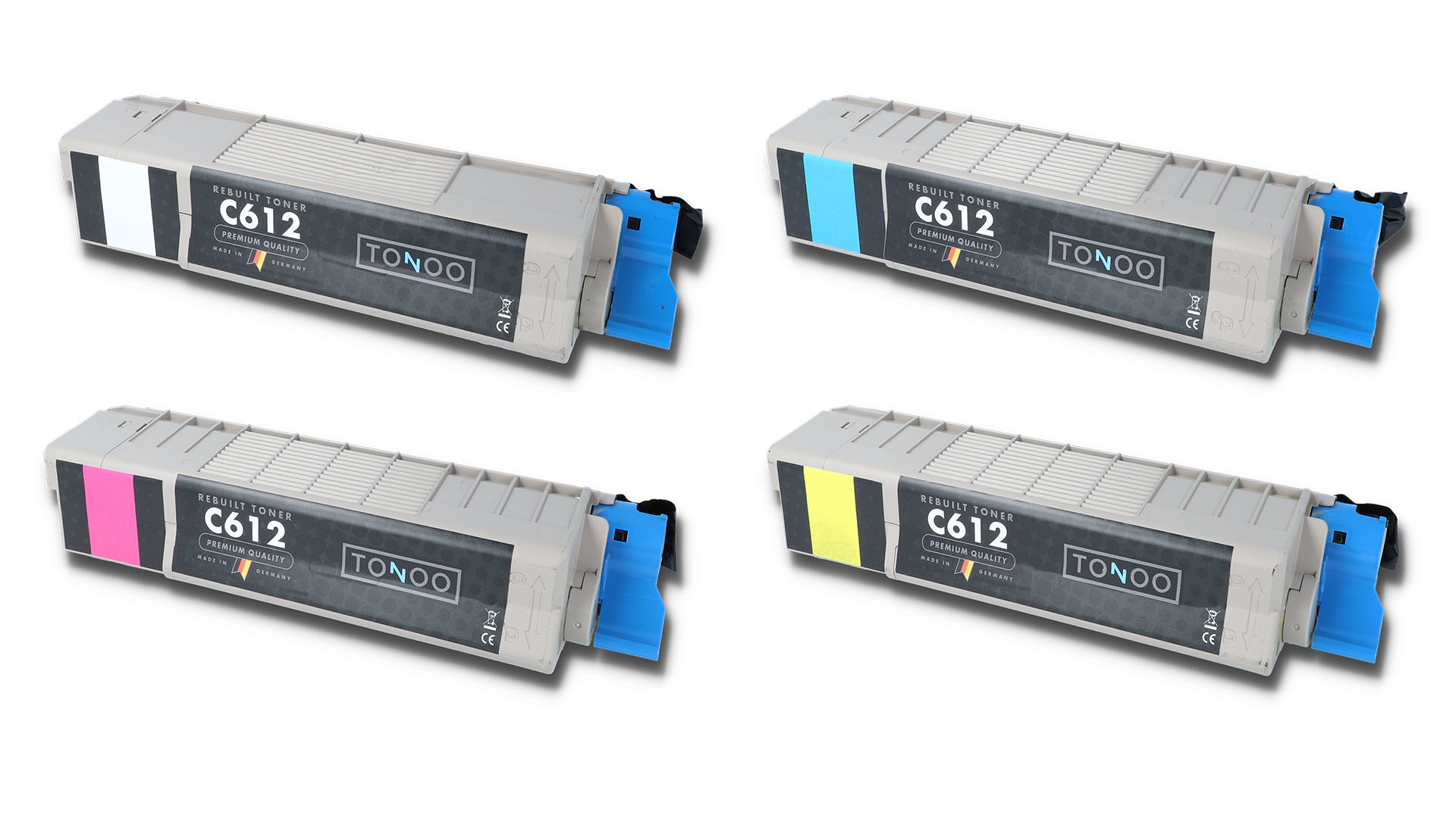 Tonoo® Toner ersetzt OKI C612 | C612DN | C612N | Set