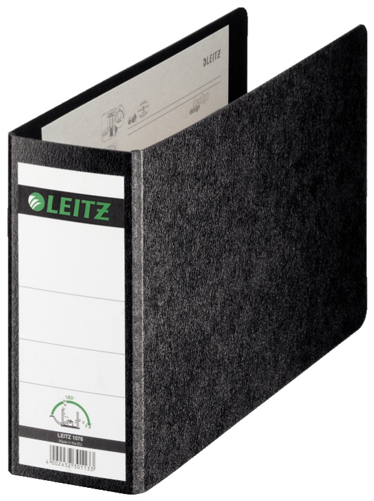 Leitz Ordner 1076 | DIN A5 quer | 8,0 cm | Schwarz