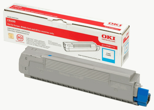 Original OKI 43487711 Toner Cyan