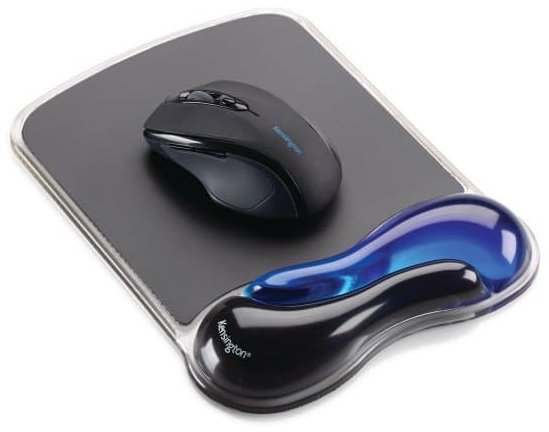 Kensington Duo Gel Mauspad mit Handballenauflage | Gel | Schwarz/Blau