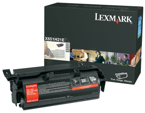 Original Lexmark X651H21E Toner Schwarz XL