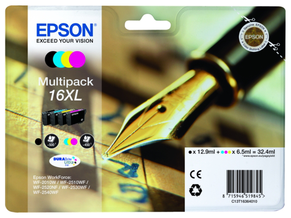 Original Epson 16XL | C13T16364012 Tinte Spar Set XL
