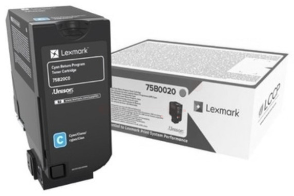 Original Lexmark 75B0020 Toner Cyan