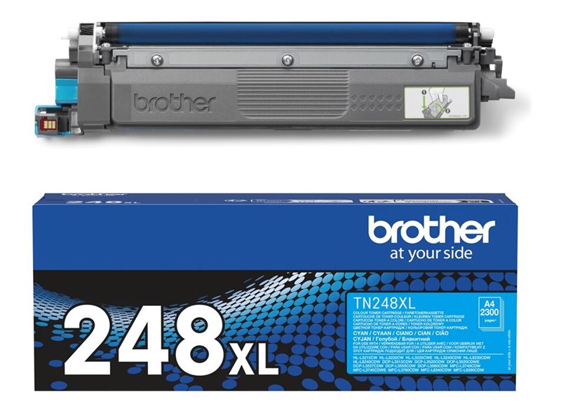Original Brother TN248XLC Toner Cyan XL