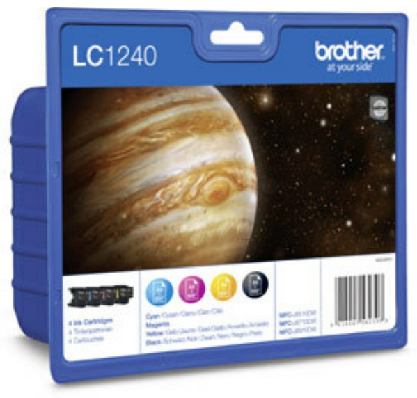 Original Brother LC1240VALBPDR Tinte BK/C/M/Y Spar Set