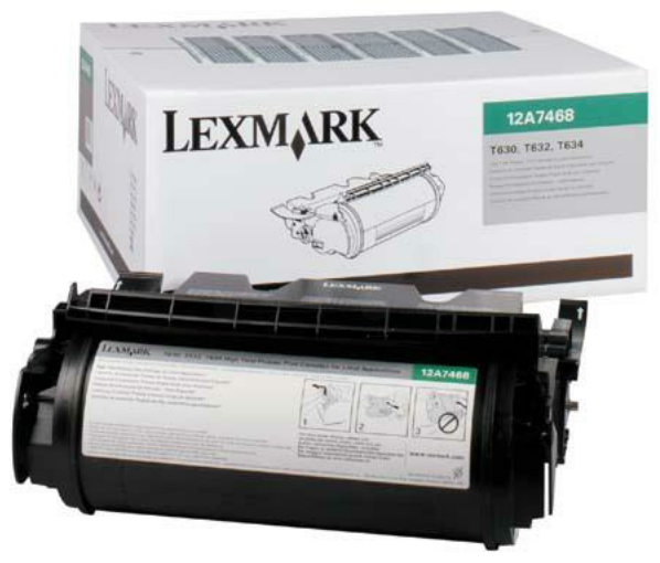 Original Lexmark 12A7632 Toner Schwarz XL