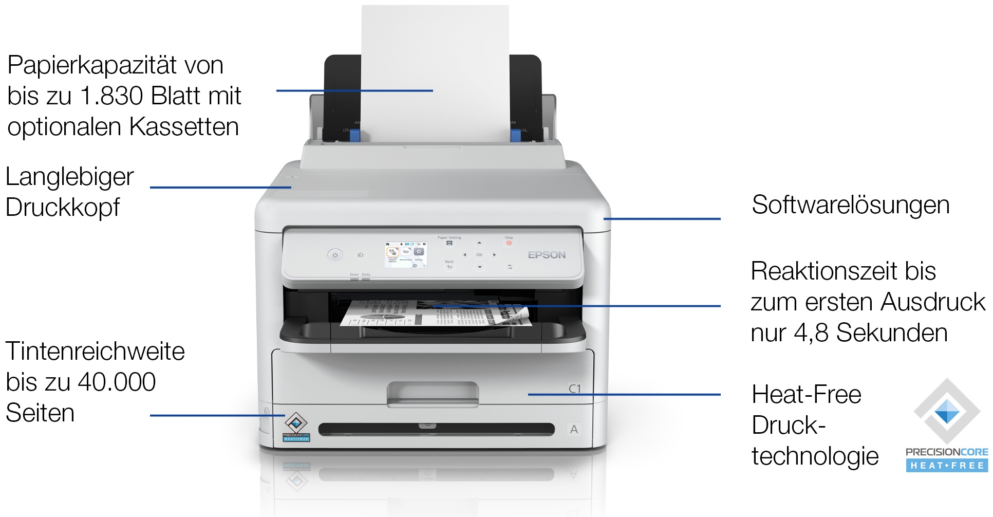 Epson WorkForce WF-M5399BAM S/W Tinten Drucker