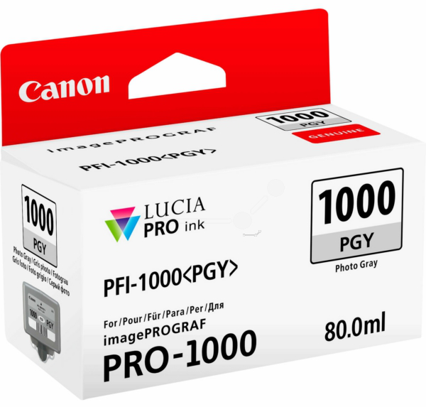 Original Canon 0553C001 | PFI1000 PGY Tinte Foto Grau