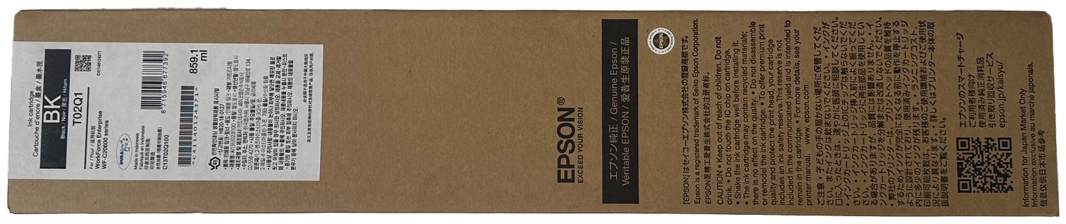 Original Epson T02Q | C13T02Q100 Tinte Schwarz