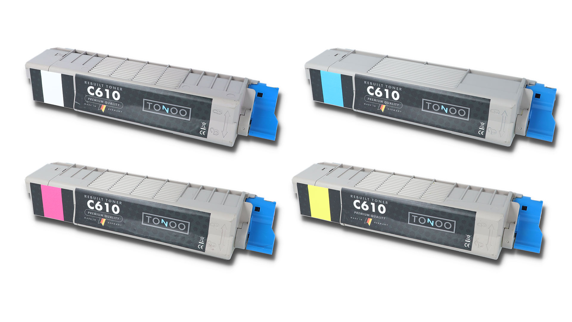 Tonoo® Toner ersetzt OKI C610 | C610N | C610DTN | C610DN Spar Set