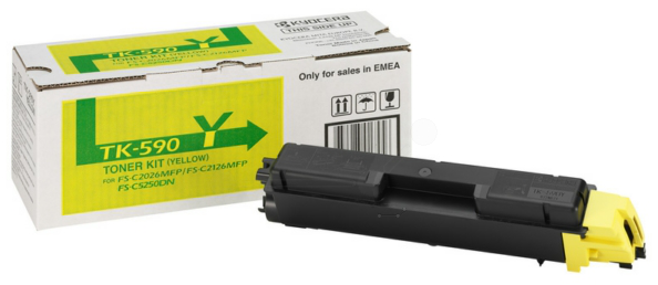 Original Kyocera TK590Y Toner Gelb
