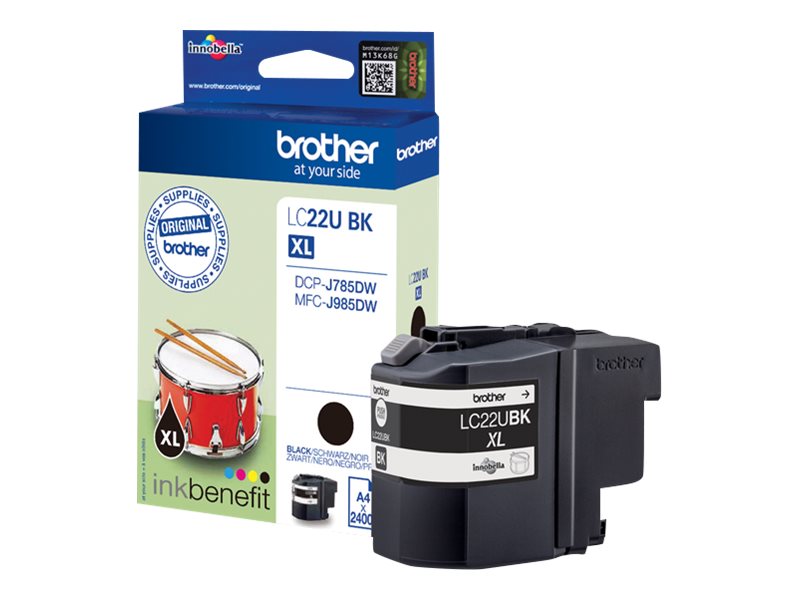Original Brother LC22UBK Tinte Schwarz ( 08.2025 )