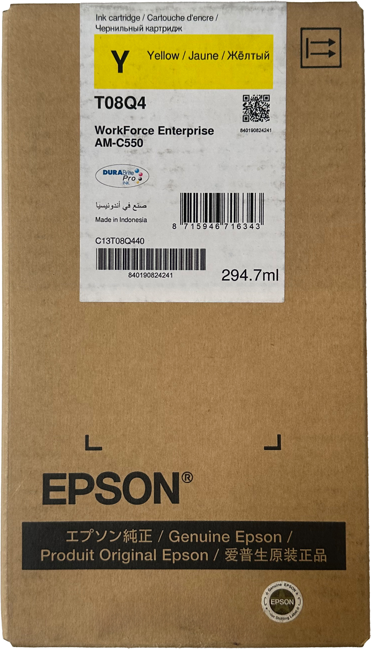 Original Epson T08Q4 | C13T08Q440 Tinte Gelb