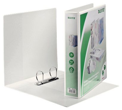 Leitz Präsentationsringbuch | DIN A4 | 2 Ringe | 6,3 cm | Weiß | 4er-Pack