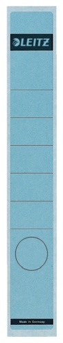 Leitz Ordneretiketten 1648 | Blau | für 5,2 cm Rücken | 10er-Pack