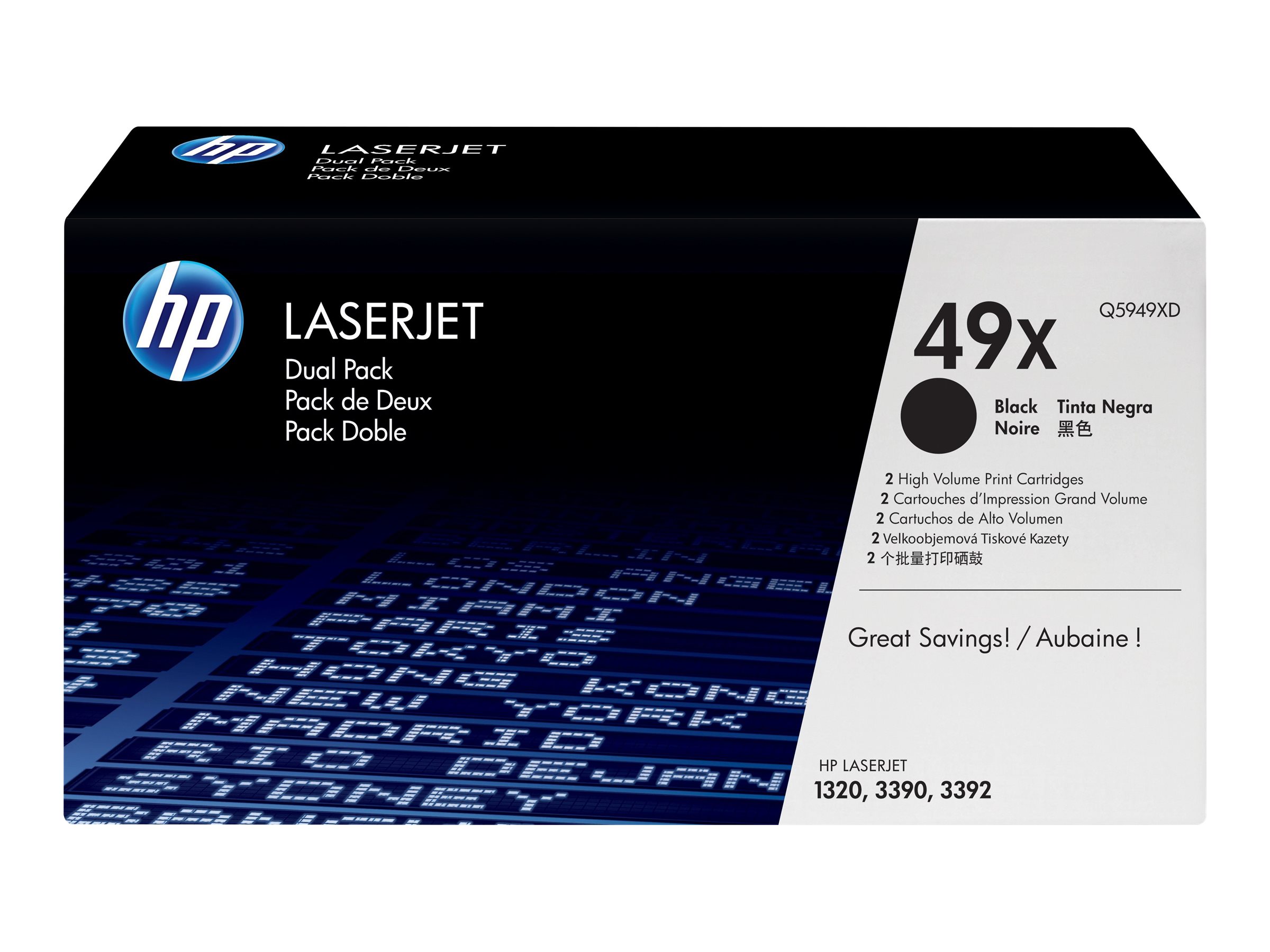 Original HP Q5949XD | 49X Toner Schwarz XL | 2er-Pack