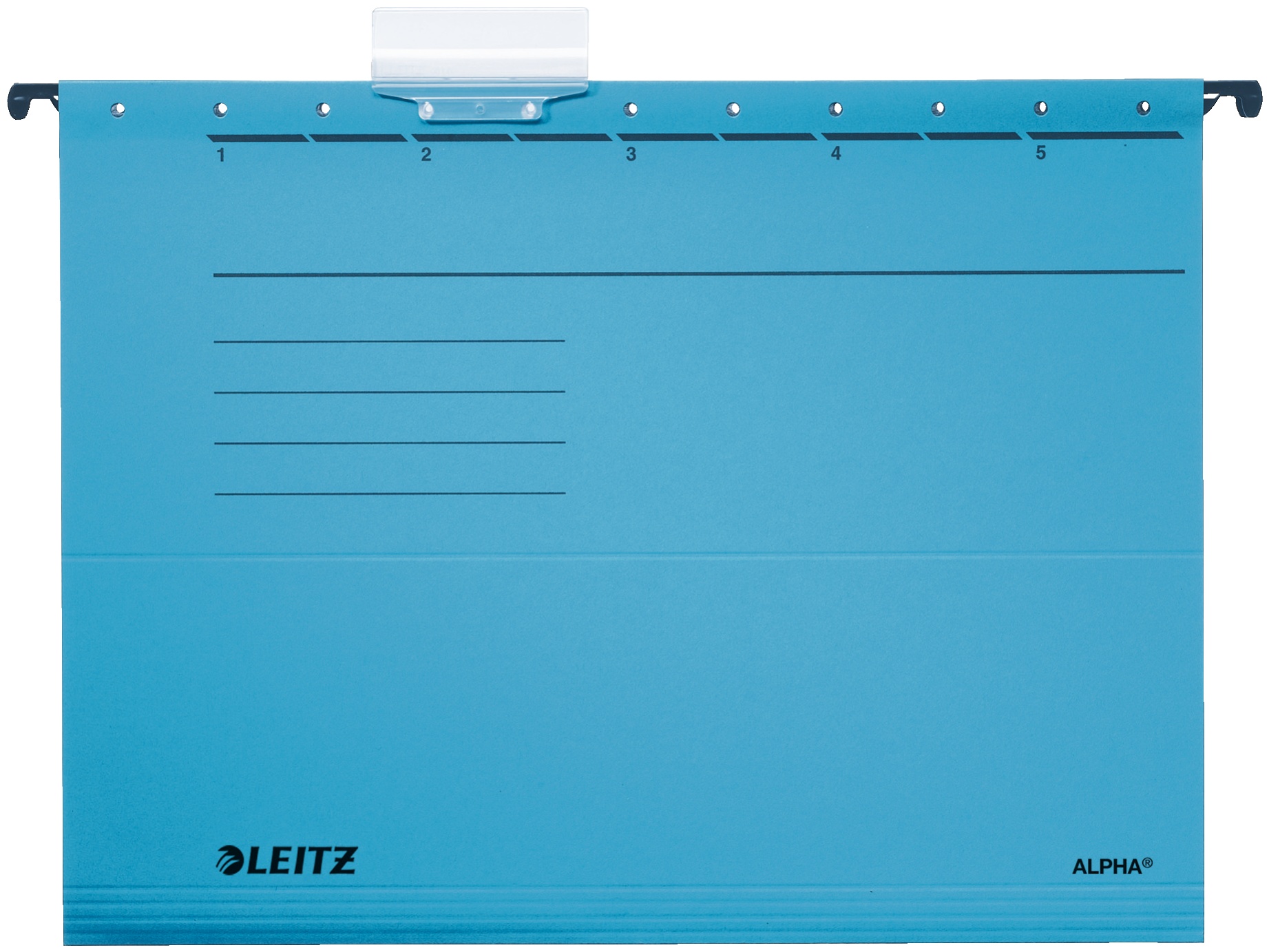 Leitz Hängemappe ALPHA 1985 | DIN A4 | Karton | Blau | 5er-Pack