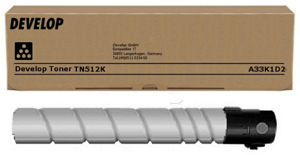 Original Develop TN512 K | A33K1D2 Toner Schwarz