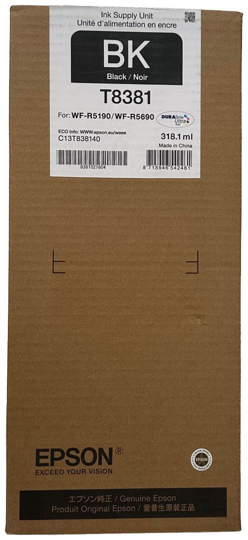 Original Epson T8381 | C13T838140 Tinte Schwarz
