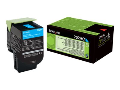 Original Lexmark 702HC | 70C2HC0 Toner Cyan XL