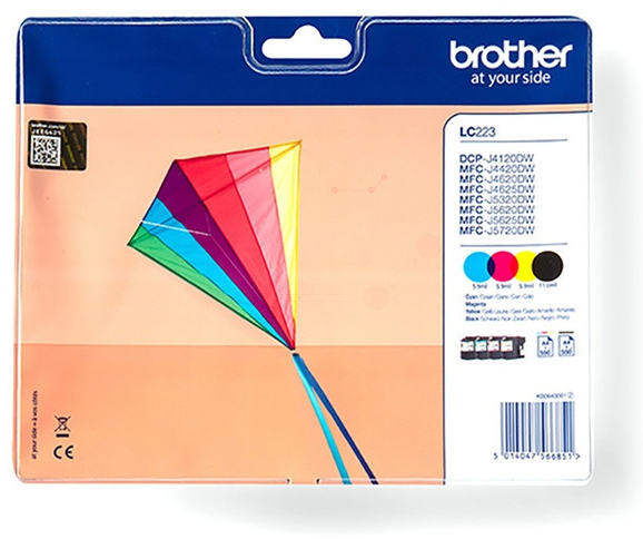 Original Brother LC223VALBPDR Tinte BK/C/M/Y Spar Set