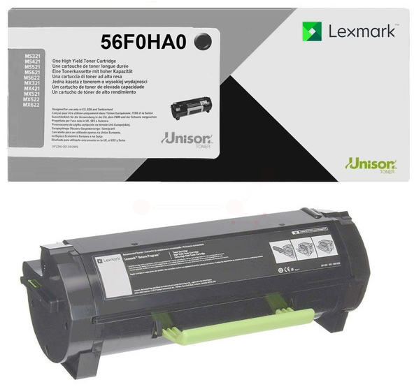 Original Lexmark 56F0HA0 Toner Schwarz
