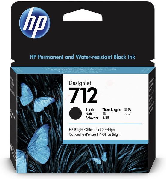 Original HP 712 | 3ED71A Tinte Schwarz XL